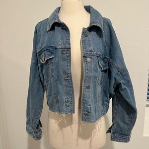 Nectar Clothing Cropped Denim Jacket